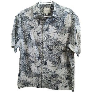 Red Head Shirt Size Medium M Mens Aloha Hawaiian Button Up Floral Tropical Nice